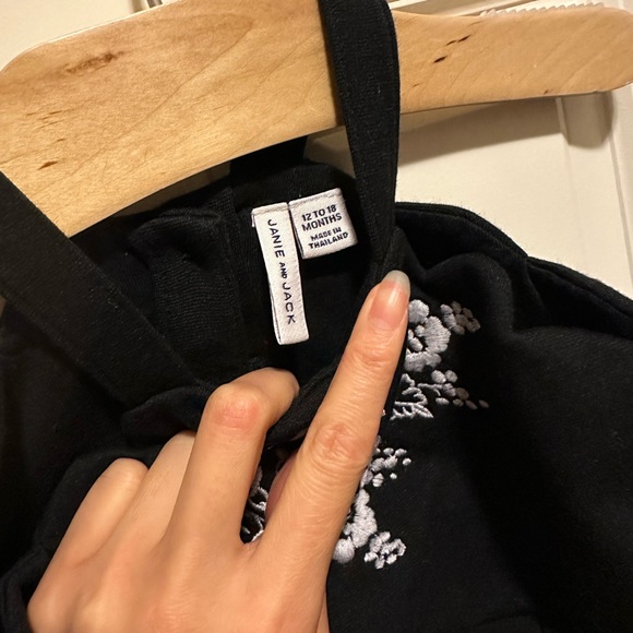 Black Embroidered Wildflower Dress - Picture 3 of 4